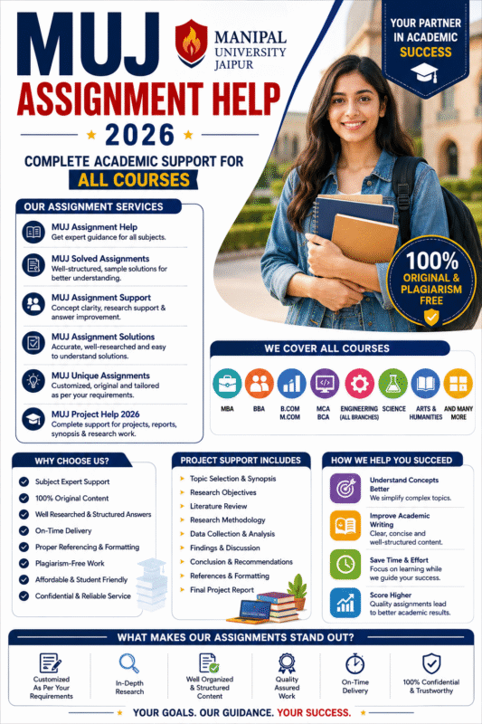 MUJ Assignment Help 2026