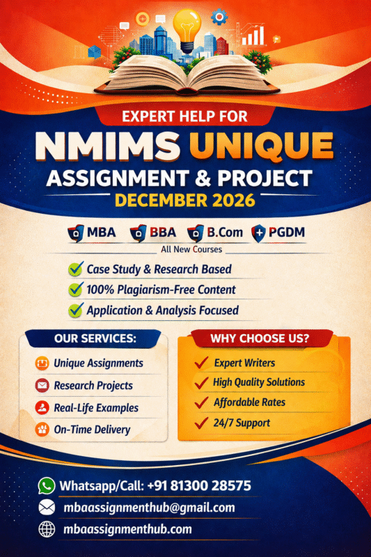 NMIMS Unique Assignment