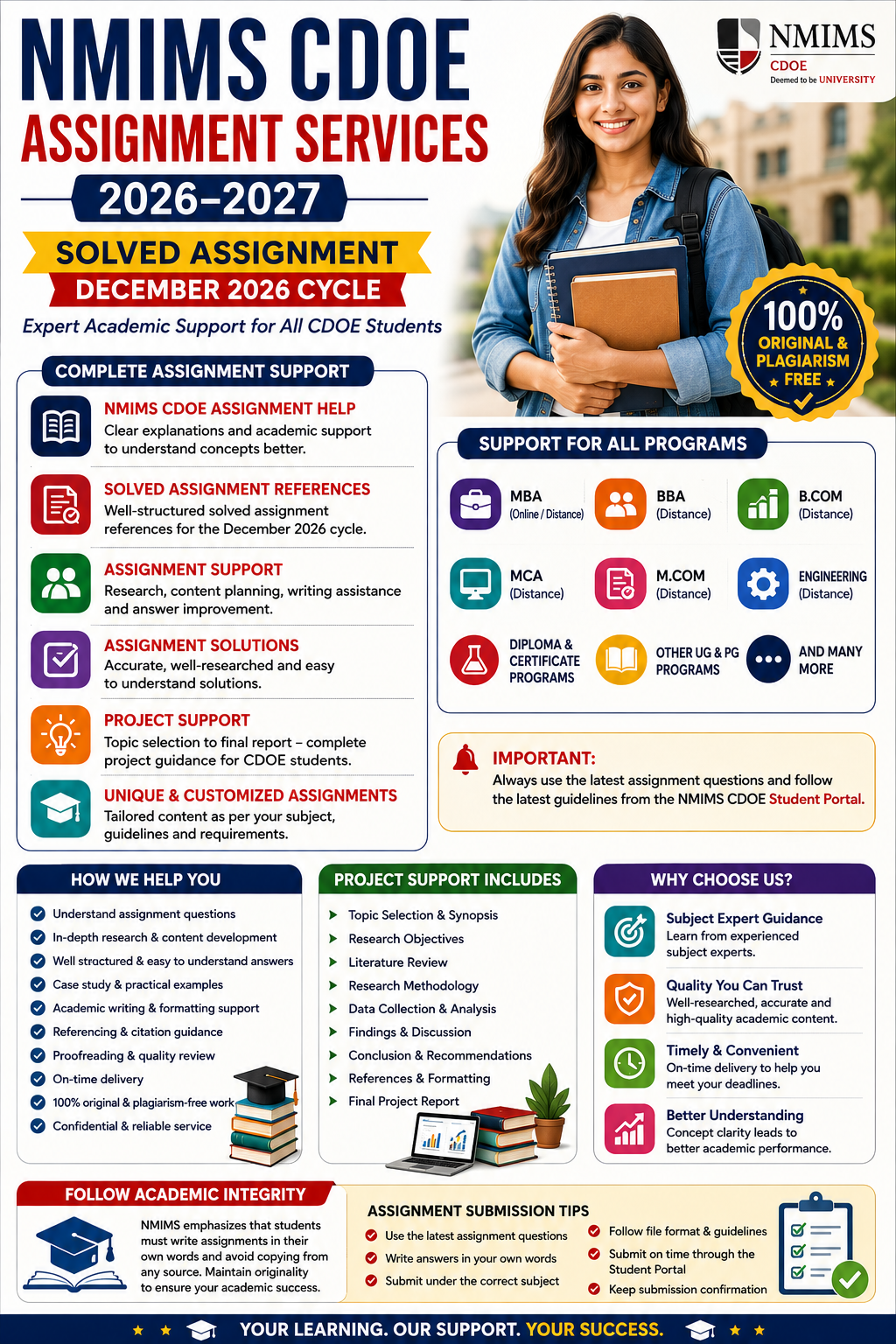 NMIMS CDOE Assignment Services 2026–2027