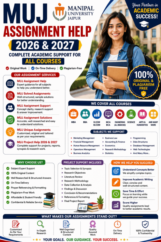 MUJ Assignment Help 2026
